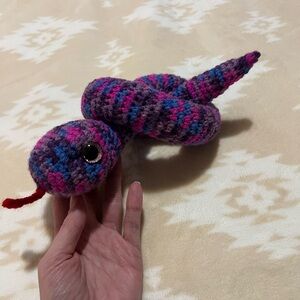 Colorful 2ft Crocheted Snake 🐍